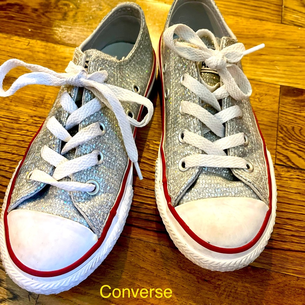 Silver glittered Converse Sneaker
